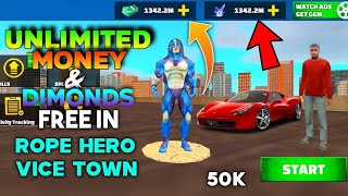 Rope hero vice town unlimited money and diamonds free |How to get unlimited money and in rope hero screenshot 4