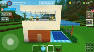 Easy House with Pool -  Credit: @WiederDude  Block Craft 3d: Building Game screenshot 1