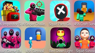 456 Imposter Survival,Squid Game Race,456 Craft Survival,K Sniper Challenge 3D,Squid Party Game..... screenshot 3