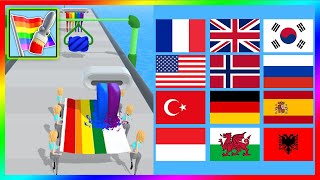 Flag Painters 🏴🚩🏳️ All Levels Gameplay Android IOS screenshot 1