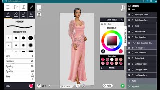Pocket Styler Studio Tool - Dress Creation Demonstration screenshot 3