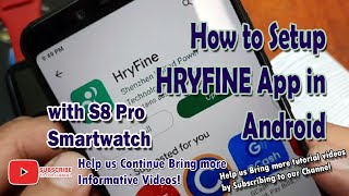 How to Setup HRYFine app to your Smartphone with S8 Pro Smartwatch screenshot 3