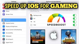 Speed UP IOS for Gaming | Iphone / Ipad Setting for PUBG / BGMI | NO LAG screenshot 1