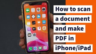 How to scan a document and make PDF in iPhone or iPad screenshot 4