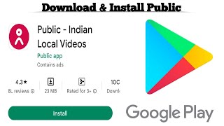 How to Download and Install Public app | Download Public Indian Local Videos for free | Techno Logic screenshot 1