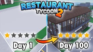 Can you reach 5 star restaurant within 100 days in Restaurant Tycoon 2? (Roblox Restaurant Tycoon 2) screenshot 2