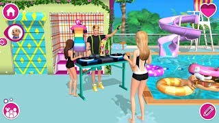 Barbie Dreamhouse Adventures - Barbie House Pool Party - Chelsea, Ken DJ Concert - Games For Girls screenshot 1