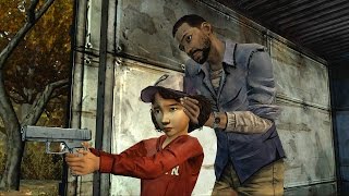 Lee Teaches Clementine to Shoot and Cuts Her Hair (Walking Dead | Telltale Games) screenshot 3