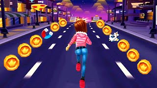 Subway Princess Runner Game : NIGHT MODE Run | Android/iOS Gameplay HD screenshot 4