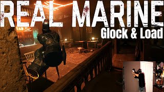 REAL MARINE PLAYS VR | Gunman Contracts 1 | THIS VR GAME WILL BLOW YOUR MIND | HALF-LIFE ALYX MOD screenshot 4