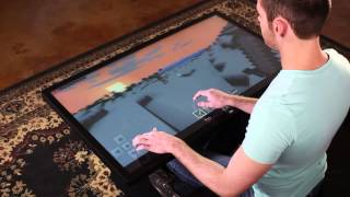 Playing Minecraft on 46" Multitouch Coffee Table with Android 4.4 KitKat screenshot 5