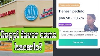 RAPPI como hacer un RAPPI Favor? Un pedido de farmacia Guadalajara 🙄💵 screenshot 1