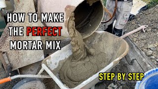How to mix mortar, perfect creamy mix for bricklaying screenshot 1