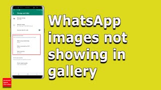 WhatsApp images not showing in gallery of android device - How to Fix it screenshot 3
