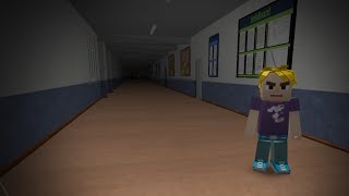 Playing Night at the School in Blockman Go Horror Game screenshot 2