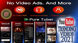 Pure Tuber Block Ads for Video Free Premium || How To Install PureTuber Android App new youtube 2021 screenshot 1