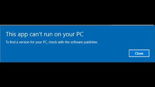 How to Fix This App Can’t Run on your PC (Windows 10) screenshot 4