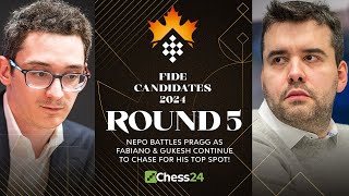 FIDE Candidates 2024 Rd 5 | Ian Battles Pragg As Fabiano & Gukesh Continue To Chase His Top Spot! screenshot 3