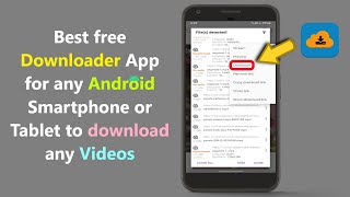 Best free Downloader App for any Android Smartphone or Tablet to download any Videos. screenshot 1