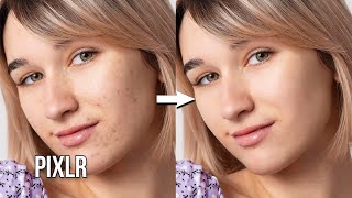 How to Smooth and Remove Skin Blemishes in the Pixlr Editor screenshot 2