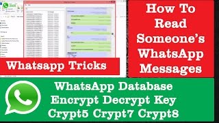 WhatsApp Database Encrypt Decrypt Key for WhatsApp Viewer | WhatsApp Tricks & Tweaks screenshot 1