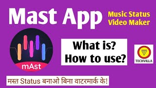 Mast Music Status Video Maker 😎 How to use Mast App screenshot 1