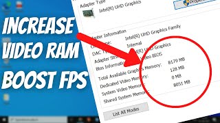 Increase VIDEO RAM GRAPHICS Without Any Software | BOOST FPS | INCREASE PC PERFORMANCE screenshot 4