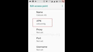 Celcom 4G APN Settings for Android screenshot 3