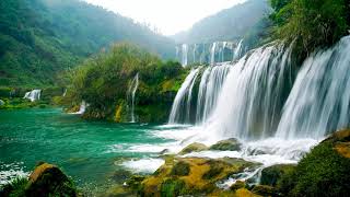 4k UHD Dragon Waterfalls. Water White Noise. Relaxing Waterfall Sounds for Sleep, Study. 10 hours. screenshot 1