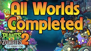 Plants vs Zombies 2: All Worlds Completed (without leveled up plants) screenshot 4