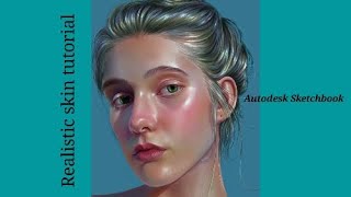 How I paint skin [Autodesk Sketchbook] - Skin tutorial- screenshot 2