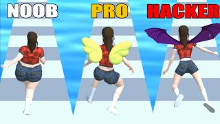 NOOB PRO HACKER Body Boxing Race 3D Game screenshot 2