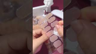How to use semi cured gel nail strips to achieve salon quality manicure. screenshot 5