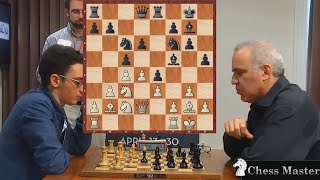 Kasparov's PERFECT ATTACK against the U.S. champion Fabiano Caruana! screenshot 5