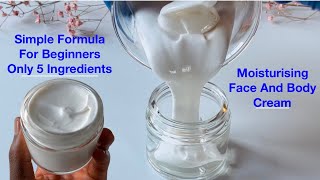 5 Basic Ingredients Face And Body Moisturising Cream / This Formula Is For Beginners screenshot 4