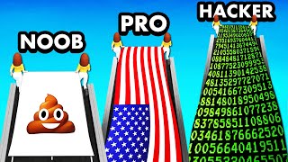 Painting NOOB vs PRO vs HACKER FLAGS screenshot 3