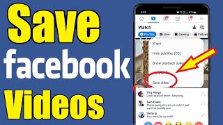 How to Download Facebook Videos on Android Devices Without any App Software Directly in the Gallery screenshot 4