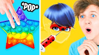 We Tried The MOST ODDLY SATISFYING APP GAMES!? (JELLY DYE, ASMR APP, DEEP CLEAN INC 3D!) screenshot 1