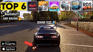 Top 6 Realistic Racing Games | Sound Test | Android/iOS | Best Car Racing Games For Android 2023 screenshot 3