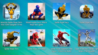 Amazing Spider Rope Hero Vice Town Gangster Crime,Mutant Spider Hero Miami Rope Hero Game screenshot 2